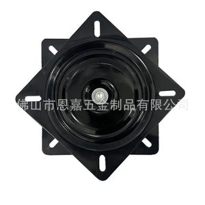 Plaque pivotante en fer noir de 8 pouces, rotation à 360 degrés pour présentoirs et meubles - Product Image 4