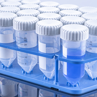 Tubes de centrifugation Falcon stériles en PP transparent, 25 ml, à fond conique, consommable de laboratoire avec capuchon inclus, standard centrifugation 12000 g