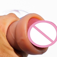 Vente en gros de dildo réaliste de 11 pouces, souple, avec fonctions de pulvérisation, prépuce mobile, testicules, 100% étanche en TPE, emballage personnalisé, pour les boutiques pour adultes