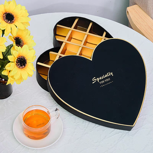 OEM ODM Custom logo Heart Shaped <strong>Chocolate</strong> Packaging Divider <strong>Fancy</strong> Candy Packaging Box for <strong>Chocolate</strong> - Product Image 5