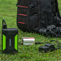 Batterie externe pour appareils électroniques avec lumière d'avertissement d'urgence, 38000mAh, DC 12V, batterie de secours portable pour la pêche et le camping