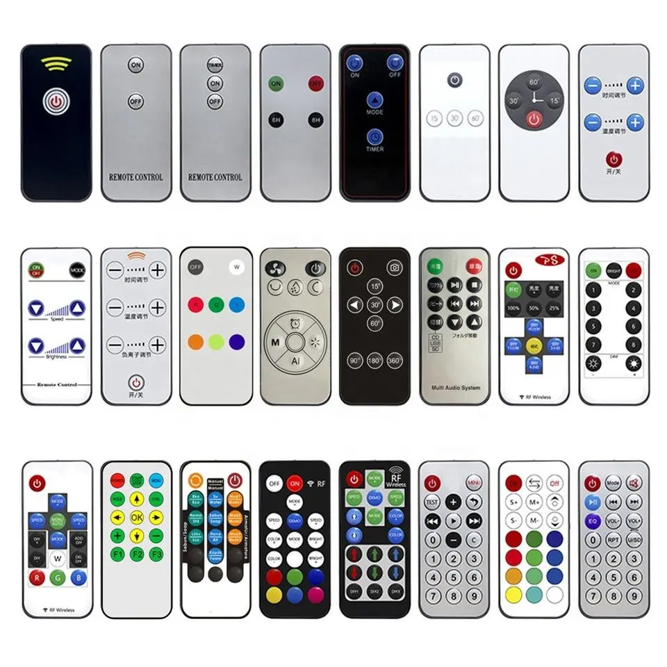 Small thin Mini IR Remote Control OEM/ODM Customize Remote Controller 6 Silicone Buttons Keys for Foot Spa Bath Foot Soaker