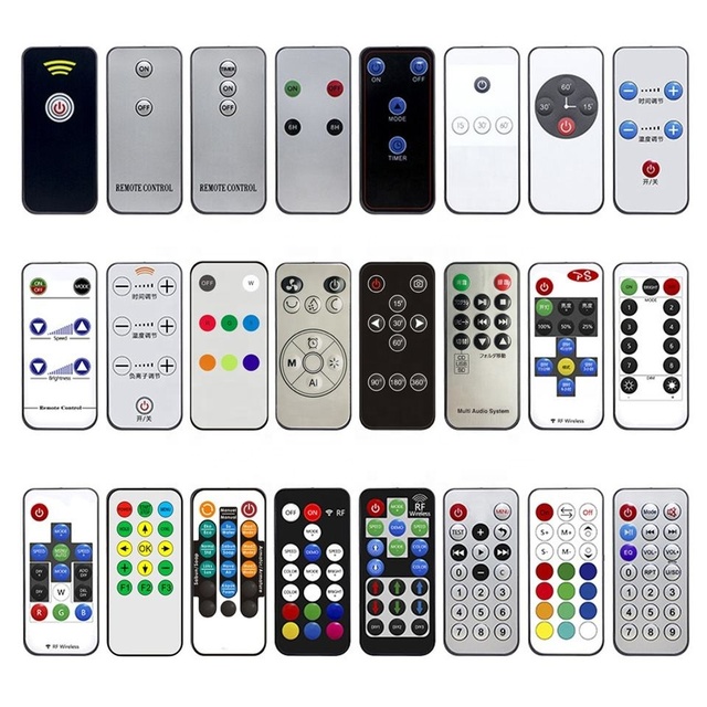 Thin Mini Small IR Remote Control OEM/ODM Customize Remote Controller 6 Silicone Button Keys for Foot Spa Bath Foot Soaker