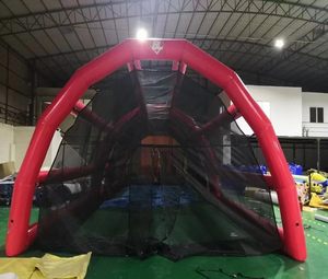 Cage de frappe gonflable géante personnalisée en PVC pour l'entraînement familial au baseball avec filet en PVC, terrain de baseball sur mesure - Product Image 3