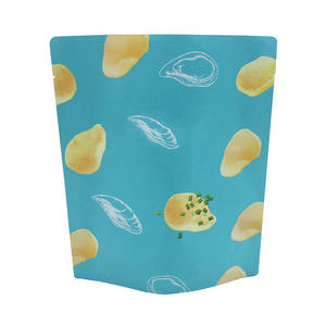 Bolsa de envasado de alimentos horneados con impresión personalizada, bolsa de pie preformada al vacío <span class=keywords><strong>para</strong></span> queso, pan, Pizza, tortitas, mezcla de gofres, MOQ 100 Uds - Product Image 1