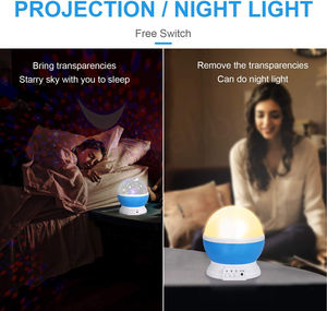 Projecteur de lune et d'étoiles pour enfants, lampe de nuit populaire, cadeaux uniques, décoration de fête et de maison, projecteur de galaxie - Product Image 4