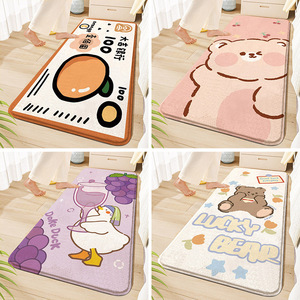Tapis de sol mignon de dessin animé, tapis de chevet pour chambre à coucher, <span class=keywords><strong>isolation</strong></span> pour baie vitrée, doux et agréable pour la peau, tapis <span class=keywords><strong>d</strong></span>écoratif pour canapé et balcon - Product Image 2