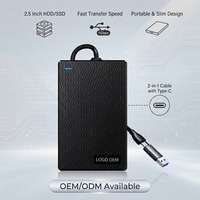 Boîtier portable USB pour disques durs et SSD de 2,5 pouces – Vente en gros pour les services informatiques, les streamers et les programmeurs