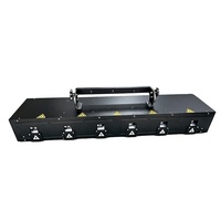 FEIYUEYUE DMX 6 Yeux 1W/2W/3W Laser d'animation à faisceau RGB pleine couleur avec Ra90 et balayage 15KHz pour Club DJ Bar