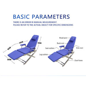 Fauteuil dentaire portable de haute qualité, équipement médical électrique avec prix attractif, faible coût, matériaux métalliques et plastiques - Product Image 3