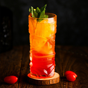 Taza de cristal Tiki transparente de diseño moderno, rojo de Internet para fiestas, para cóctel, mueca, vino y jugo de zombis, para bebidas frías - Product Image 3