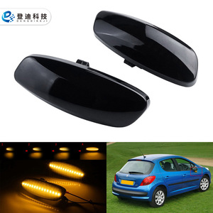 Luz Lateral para Peugeot 207 308 RCZ Citroen C4 C5 C3 DS4, PZ610, LED Amarillo, Intermitente, Juego Completo, Carcasa de PC - Product Image 5