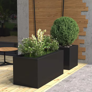 Pots et jardinières en acier corten durable pour la décoration de jardin ornemental - Product Image 5