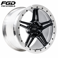 Jantes forgées sur mesure de 17, 18 et 20 pouces pour la course de dragster, avec système Beadlock, 5x114.3 5x120, en alliage forgé pour Dodge