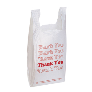 Bolsa de Plástico para Compras con Logotipo Impreso Personalizado de Fábrica OEM, Tipo Camiseta, Desechable, para Supermercado - Product Image 4