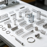Ressorts de compression en acier inoxydable personnalisés, ressorts hélicoïdaux 304 pour machines industrielles, service OEM