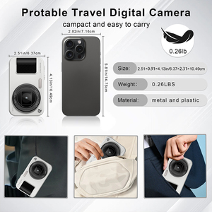 Máy ảnh kỹ thuật số quay vlog tự động lấy nét độ phân giải cao 1080P, 48MP HD, đèn <span class=keywords><strong>flash</strong></span> retro, pin 1500mAh, cảm biến CMOS <span class=keywords><strong>2</strong></span>.4 inch, zoom quang học - Product Image 5