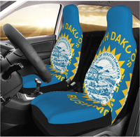 Sarung Jok Mobil Bendera South Carolina Kustom, Pelindung Jok Depan Universal, Sarung Jok Bucket Full Wrap untuk Otomotif SUV