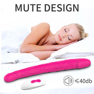 Vibrador de Pene Artificial de Silicona para Mujeres Homosexuales, Doble Cabeza, Tamaño Grande, Recargable por USB, 9 Frecuencias, Impermeable - Product Image 2