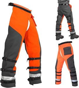 Protège-<span class=keywords><strong>pantalon</strong></span> de protection individuelle pour abatteurs forestiers, respirant, 9 couches, en nylon LINZ, orange, coupe standard, niveau D - Product Image 1