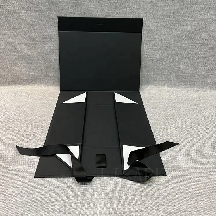 Luxe noir foncé boîtes d'emballage de sous-vêtements pour hommes design