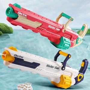 Hete Zomer Speelgoed Hoogspanning Capaciteit Elektrische Automatische Gatling Waterpistool Speelgoed Waterpistool Voor Volwassenen <span class=keywords><strong>Water</strong></span> Beregening Festival - Product Image 2