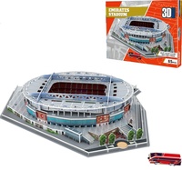 Bâtiment de stade de football Anfield Puzzles en papier 3D Assemblage de bricolage personnalisé avec motif d'ours