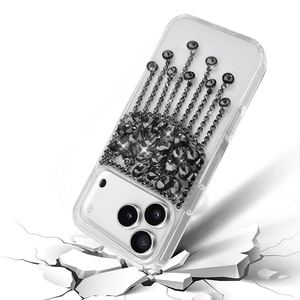 Premium Luxury Diamond Design TPU+PC+Glass Magnetic Ring Holder Shockproof Mobile Phone <b>Case</b> for 16 Pro Max for - Product Image 2