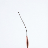 Capteur de température à thermocouple de type K haute précision avec mini-prise jaune, câble isolé en PVC fin, OEM ODM personnalisé