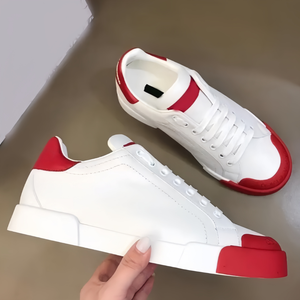 Chaussures décontractées de créateur pour hommes et femmes, en cuir respirant de haute qualité, style baskets basses pour la course et la marche en extérieur - Product Image 2