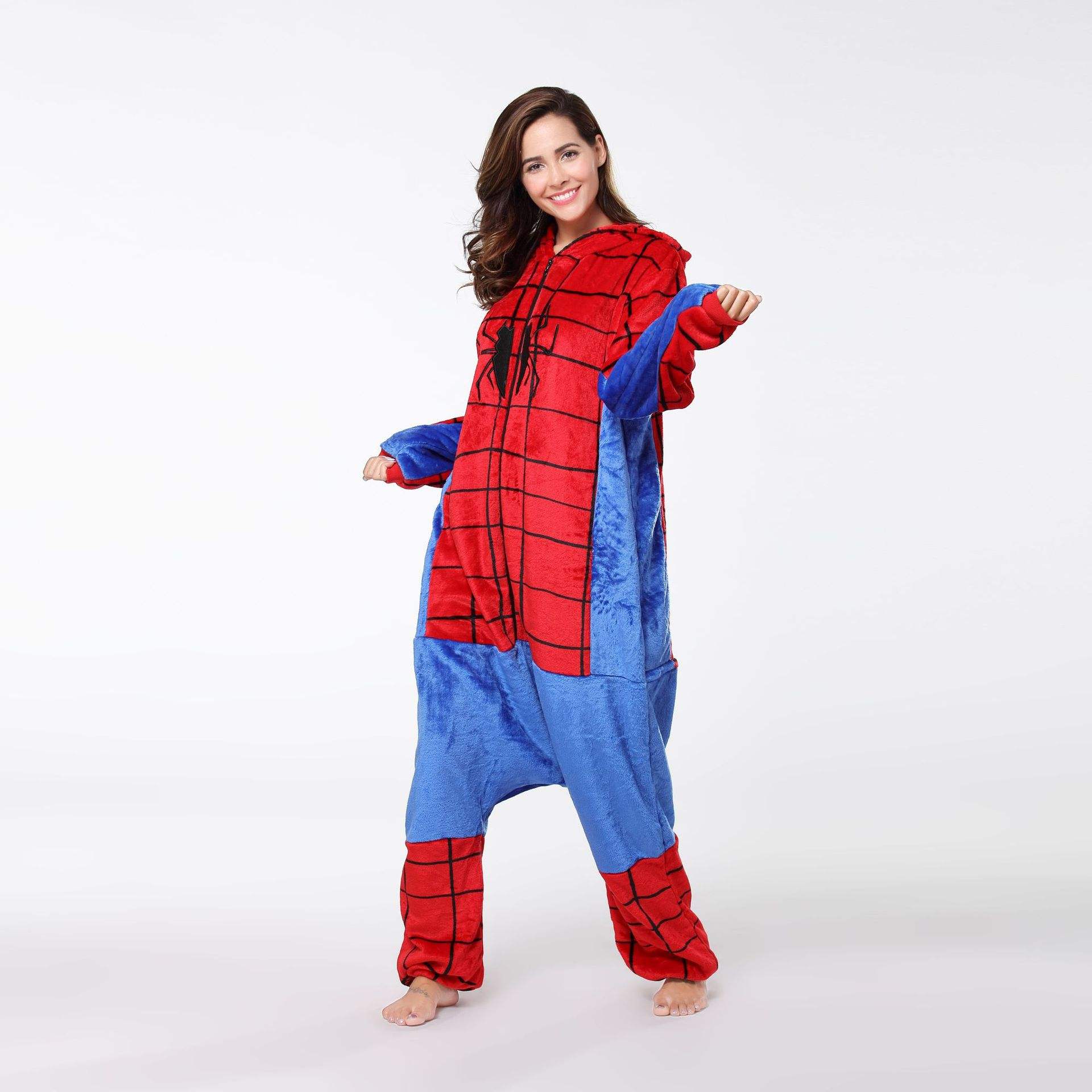 Cómodo pijamas de Spiderman para adultos en varios diseños