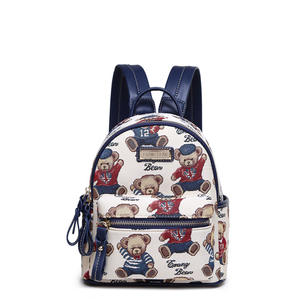 Nuovo <span class=keywords><strong>Zaino</strong></span> Scolastico <span class=keywords><strong>in</strong></span> <span class=keywords><strong>Tessuto</strong></span> con Graffiti Orso Erang, <span class=keywords><strong>Zaino</strong></span> Femminile di Alta Gamma a Grande Capacità - Product Image 1