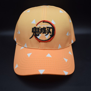 Venta al por mayor Demon Slayer: <span class=keywords><strong>Kimetsu</strong></span> <span class=keywords><strong>No</strong></span> <span class=keywords><strong>Yaiba</strong></span> <span class=keywords><strong>Manga</strong></span> Cosplay dibujos animados lienzo Anime sombrero gorra - Product Image 2
