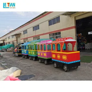 आकर्षक आउटडोर खेल का मैदान पर्यटक ट्रेन कीमतों बिक्री के लिए मनोरंजन पार्क बच्चों लापता ट्रेन की सवारी
