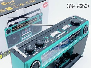 NUEVO FP-830 Radio Portátil Retro Clásico Estilo Años <span class=keywords><strong>80</strong></span> con Reproductor y Grabador <span class=keywords><strong>de</strong></span> Casetes, Radio FM/AM/SW1-2, Altavoz Inalámbrico BT - Product Image 5