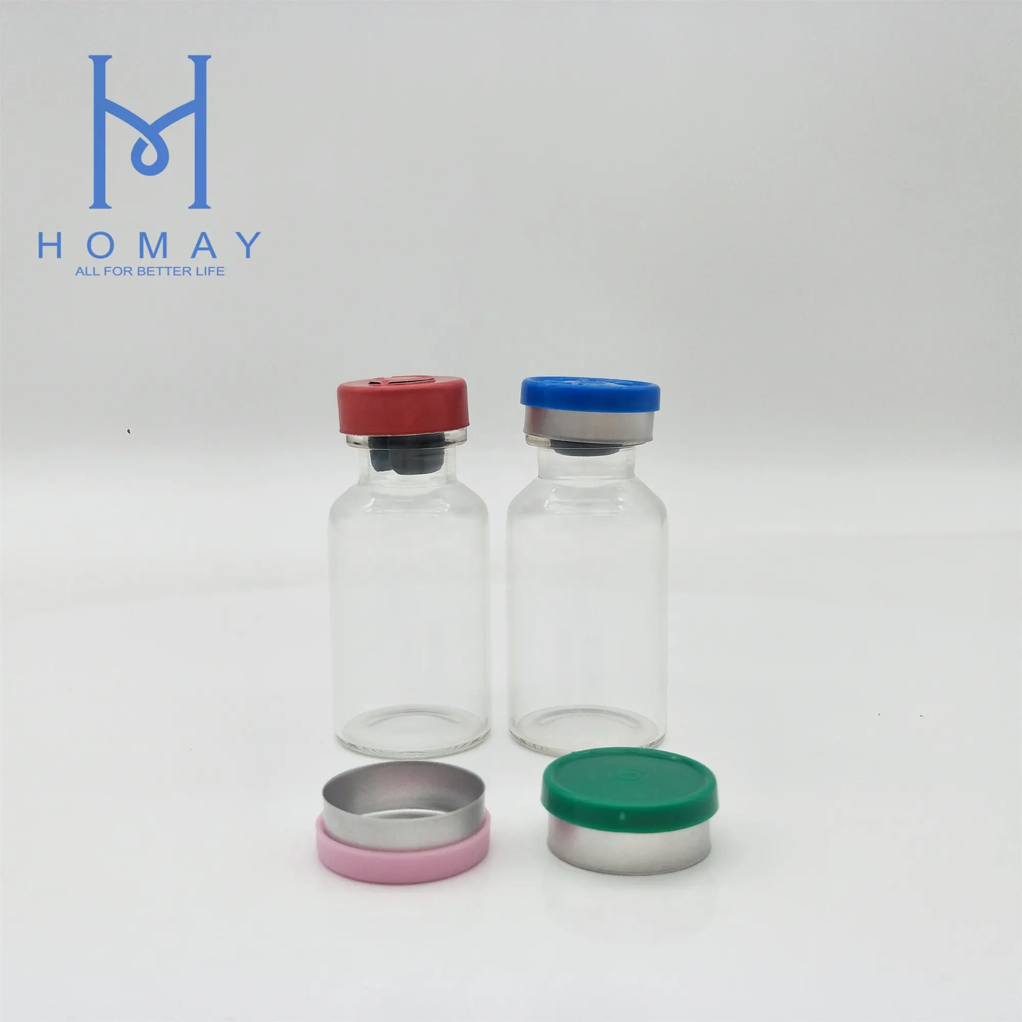 Pharmaceutical 2ml 4ml 5ml 6ml 7ml 8ml 10ml 15ml 20ml 30ml clear amber glass tubular vials injection sterile test tube vial