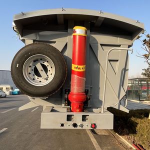 Semi-remorque benne arrière basculante en acier de 120, 90 et 70 tonnes pour camion de transport de marchandises - Product Image 5