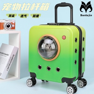 Transportín Portátil para Mascotas, Bolsa para Perros y Gatos de Gran Capacidad, Aprobado por Aerolíneas, Estuche de Viaje de Mano con Ventana Transparente, Material PP Degradado - Product Image 5