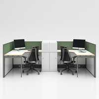 Postes de travail en L, bureaux, mobilier de bureau moderne, cloisons insonorisées, cloisons de bureau modulaires, murs de séparation
