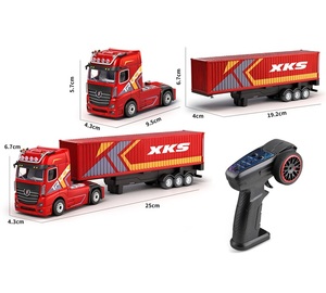 Camión de <span class=keywords><strong>Control</strong></span> <span class=keywords><strong>Remoto</strong></span> <span class=keywords><strong>Scania</strong></span>, Juguete de Camión <span class=keywords><strong>Scania</strong></span>, Escala 1:64 - Product Image 1