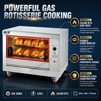 Machine à rôtir le poulet au gaz de 28000 BTU, certifiée CE, fabriquée en Chine, à poser sur table, en vente