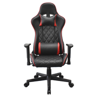 April Game Chaise de jeu de course pivotante personnalisée Chaise de jeu de bureau inclinable ergonomique rouge pour PC pour les joueurs
