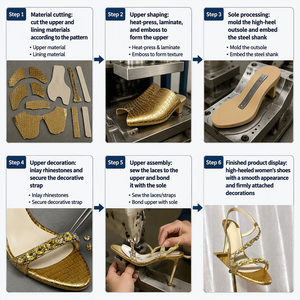 Estate nuovo stile <span class=keywords><strong>borchie</strong></span> oro Open Toe sandali eleganti sandali da <span class=keywords><strong>donna</strong></span> con cinturino sottile <span class=keywords><strong>scarpe</strong></span> tacchi alti tacchi a spillo per la festa - Product Image 6