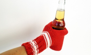 En gros, Mitaines de bière jacquard tricotées en acrylique, chaudes pour le froid - Product Image 5