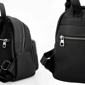 OEM Usine Gros Haute Qualité Cuir Véritable <span class=keywords><strong>Femme</strong></span> Designer Grande Capacité Travail Voyage Scolaire Sac à Dos - Product Image 5