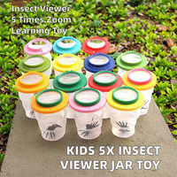 Loupe de poche éducative pour enfants avec loupe grossissante 5x et lentille de 40 mm