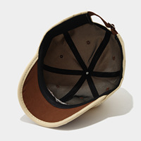 Gorra de Béisbol Unisex de Ala Corta Estilo Coreano, 100% Algodón, 6 Paneles, Hebilla Metálica, Parte Superior Suave, Protección Solar, Primavera Verano