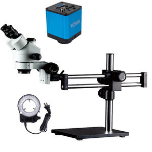 Larga distancia de trabajo 7-45X STL5 2MP Cámara lente LED luz China fábrica portátil Trinocular microscopio estéreo móvil de <span class=keywords><strong>re</strong></span> - Product Image 1