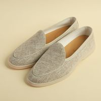 Nouvelles Chaussures Habillées Oxford Respirantes en Toile pour Hommes, Grande Taille, Style Mocassins, Idéales pour le Bureau et les Affaires