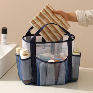Summer Mesh Beach <b>Bag</b> Travel Portable Tote <b>Bags</b> Makeup Cosmetic <b>Sunscreen</b> and Skincare Storage <b>Bag</b> for Swimming Accessory - Product Image 5